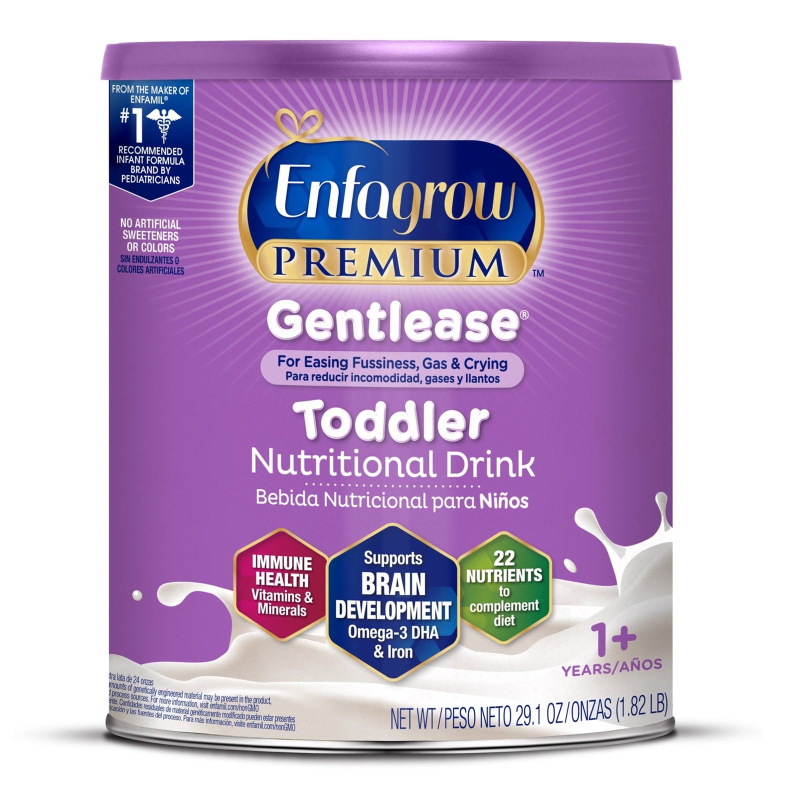 Enfagrow Premium Gentlease Toddler Unflavored Powder Supplement 29.1 oz