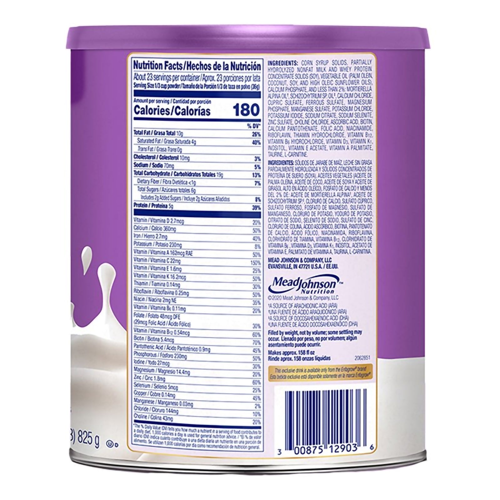 Enfagrow Premium Gentlease Toddler Unflavored Powder Supplement 29.1 oz