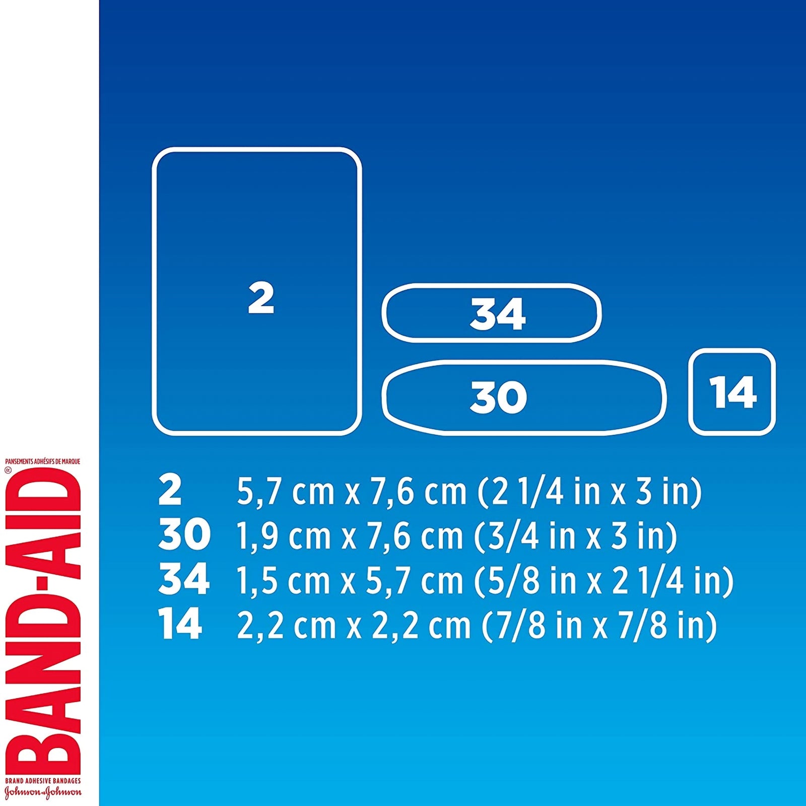 Band-Aid® Plastic Tan Adhesive Strip Bandages Assorted Sizes Sterile