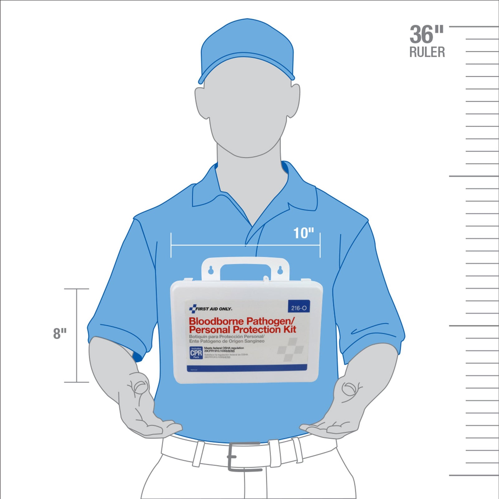 Bloodborne Pathogen Spill Cleanup Kit with CPR Protection