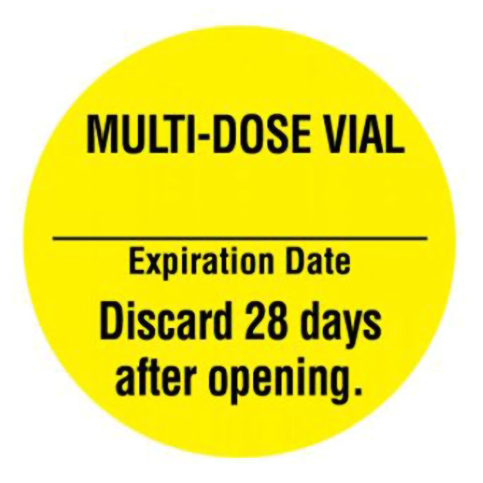 UAL Anesthesia Multi-Dose Vial Label, 1 Inch Diameter
