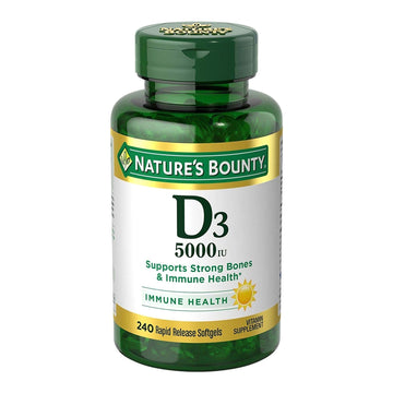 Nature's Bounty Vitamin D3 5,000 IU Softgels 240 Count