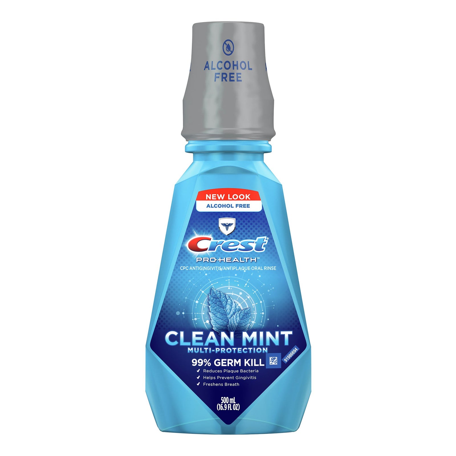 Crest Pro-Health Alcohol-Free Mouthwash 500 mL Clean Mint