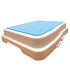 White Plastic Bath Step Stool with 4 Inch Height