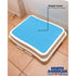 White Plastic Bath Step Stool with 4 Inch Height