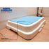 White Plastic Bath Step Stool with 4 Inch Height