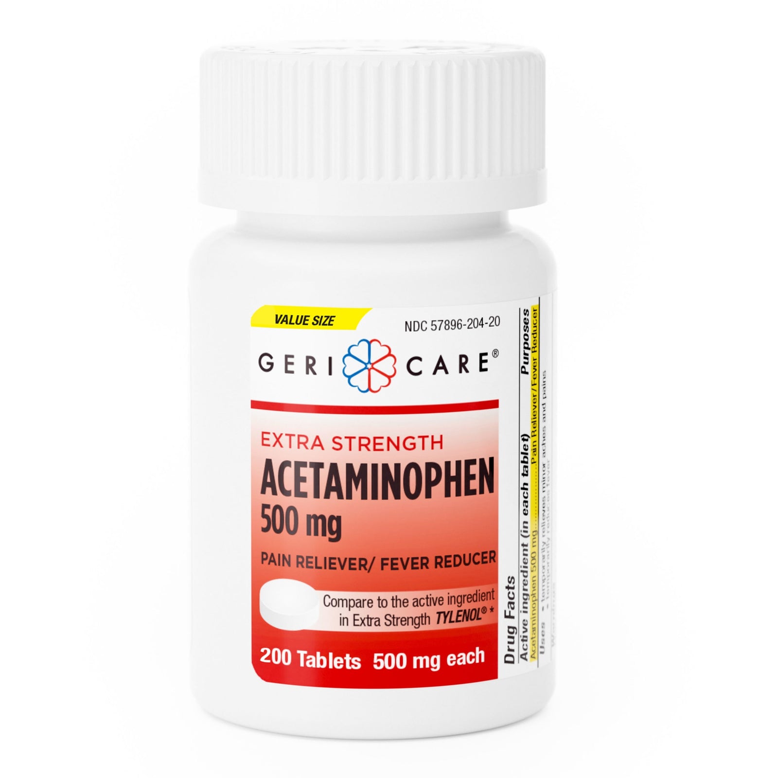 Geri-Care Acetaminophen 500 mg Tablets