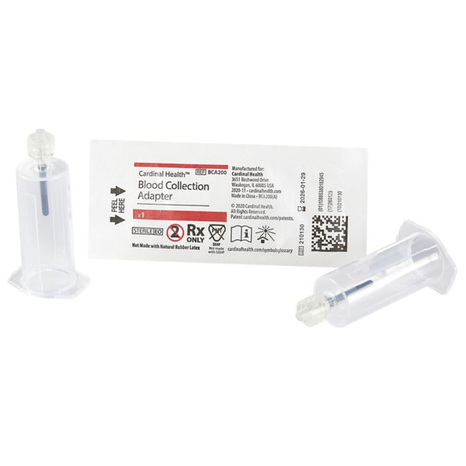 Cardinal Health Blood Collection Adapter, Sterile