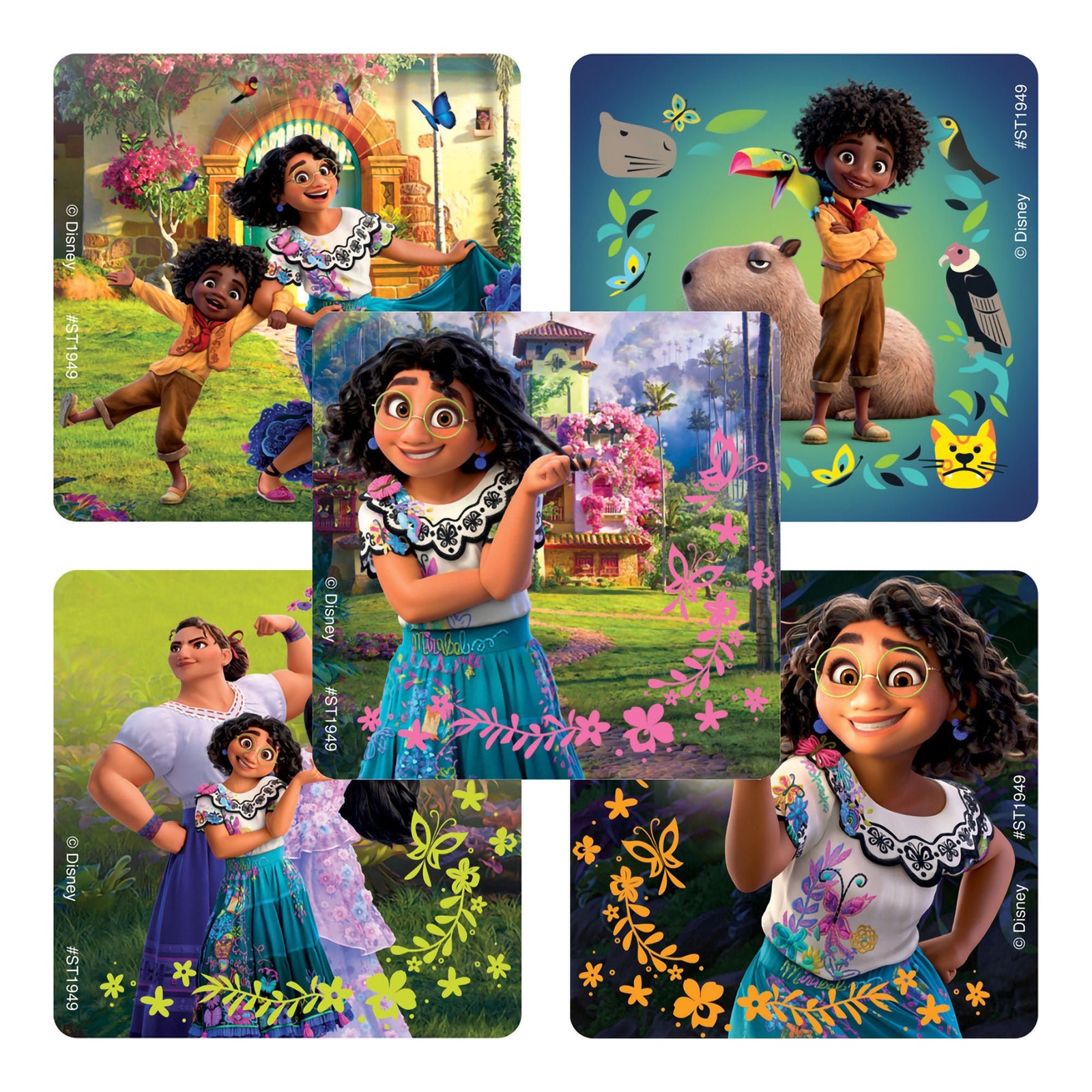 SmileMakers Disney Encanto Stickers, 2.5 x 2.5 Inches