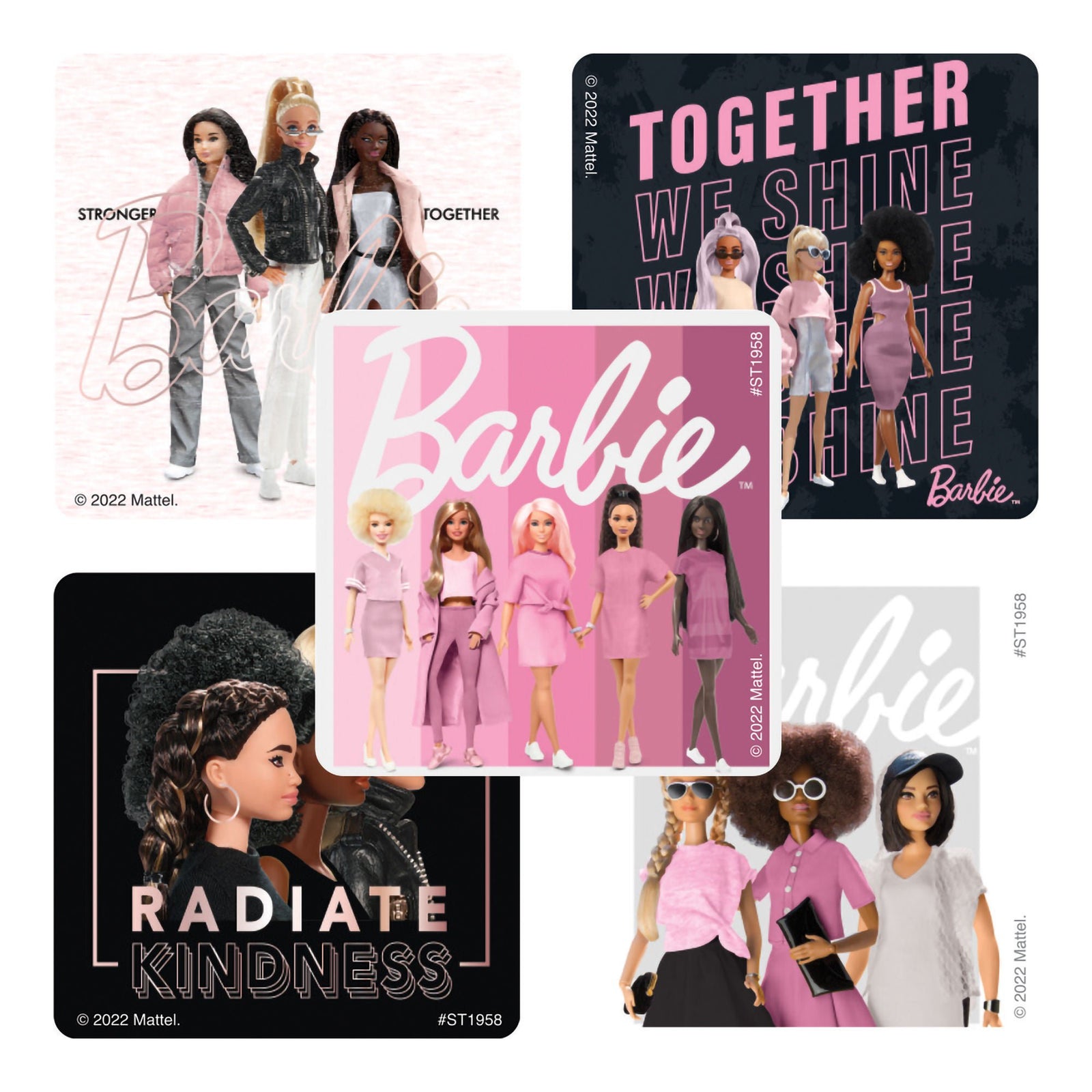 SmileMakers Barbie Unity Matters Stickers, 2-1/2 Inch