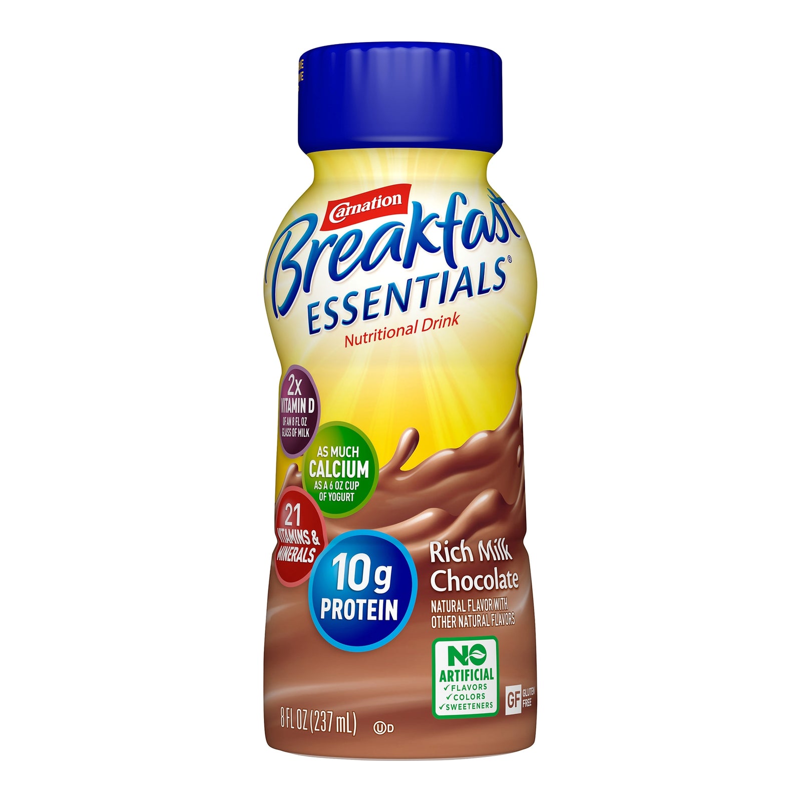 Carnation Breakfast Essentials Rich Milk Chocolate Nutritional Drink, 8 oz