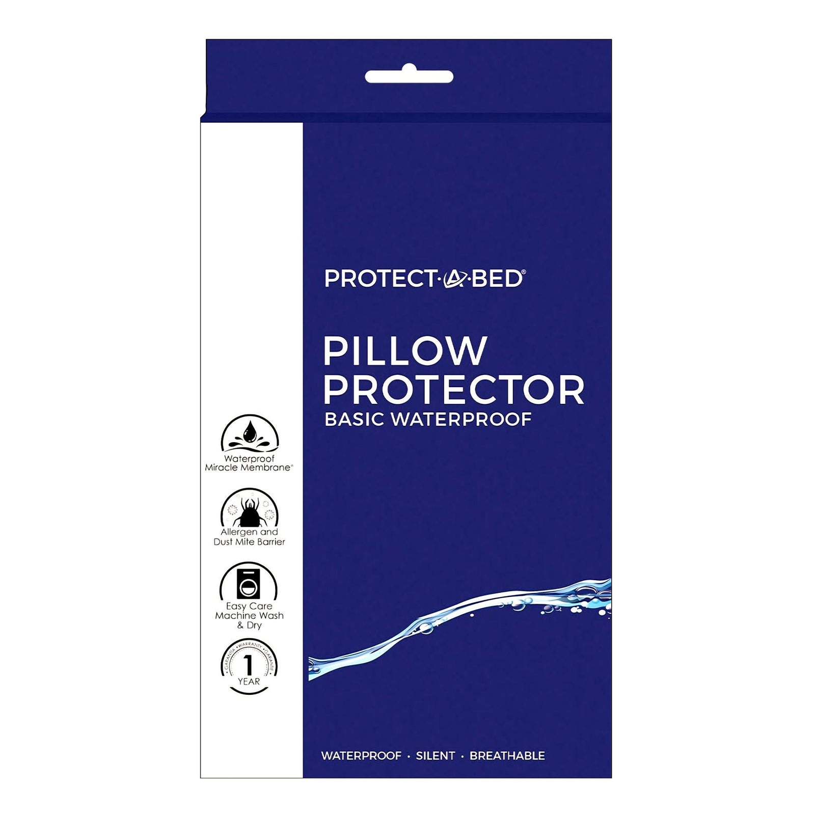 Protect-A-Bed Pillow Basic Standard Zip-Style Pillow Protector