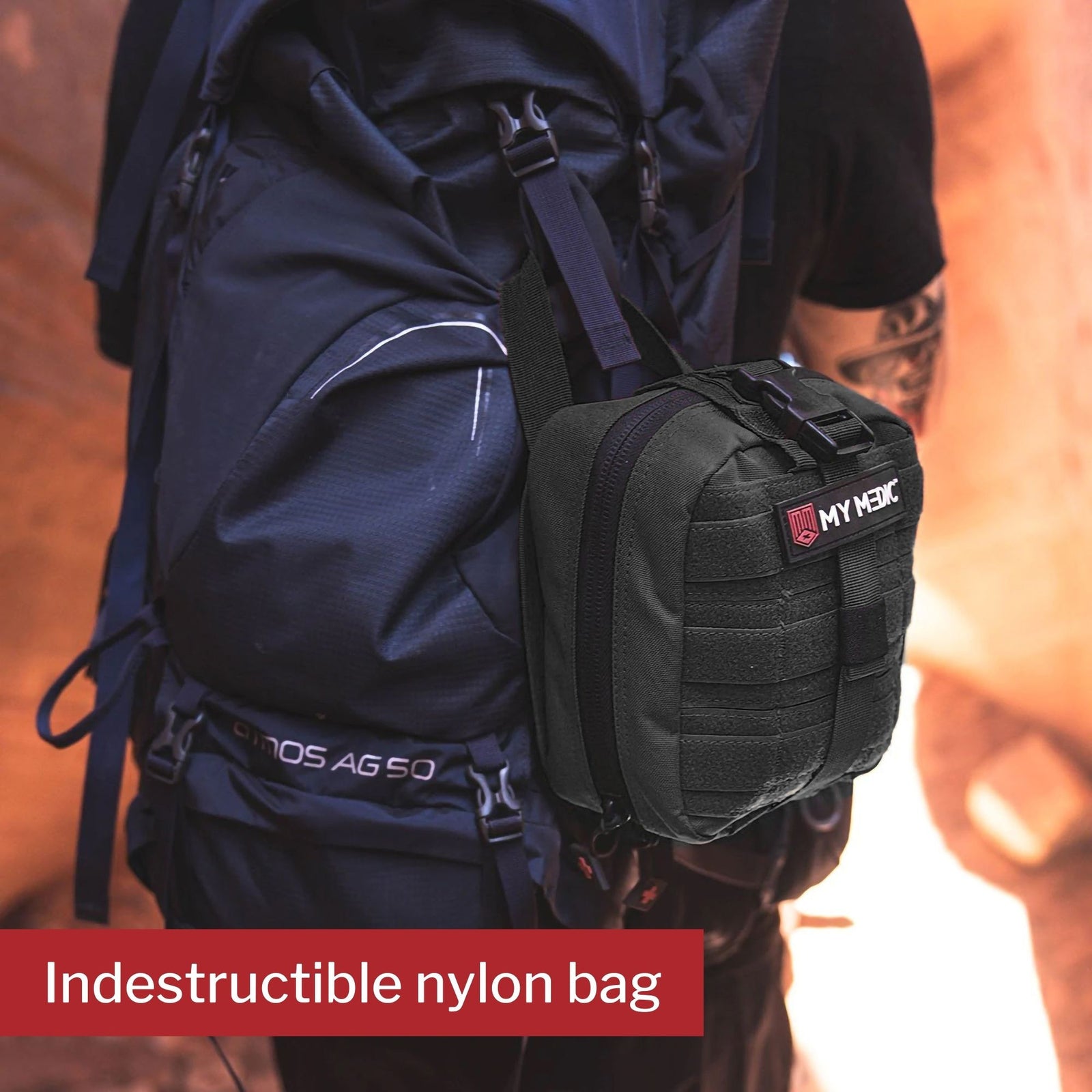 My Medic MYFAK Standard First Aid Kit in Black Nylon Bag