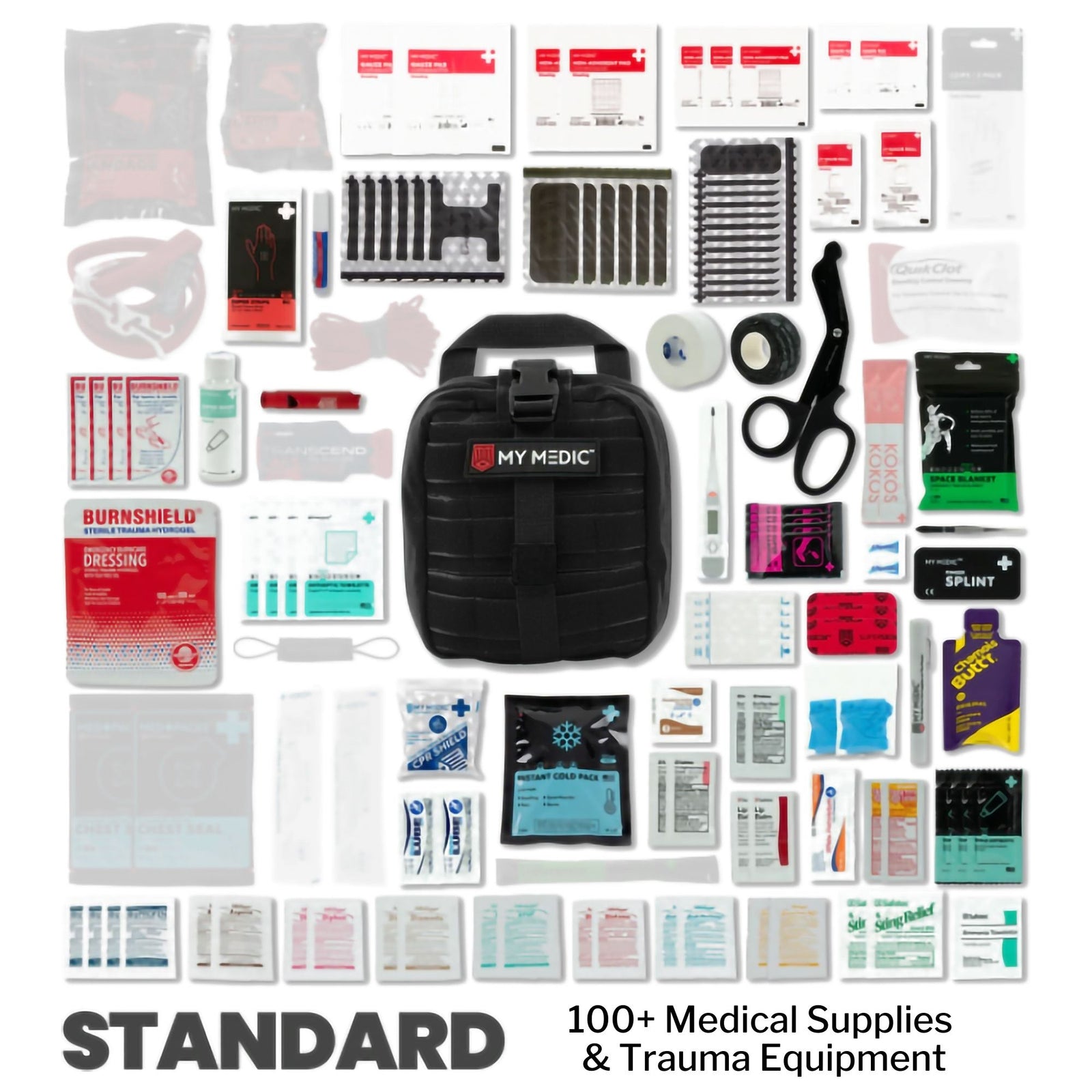 My Medic MYFAK Standard First Aid Kit in Black Nylon Bag