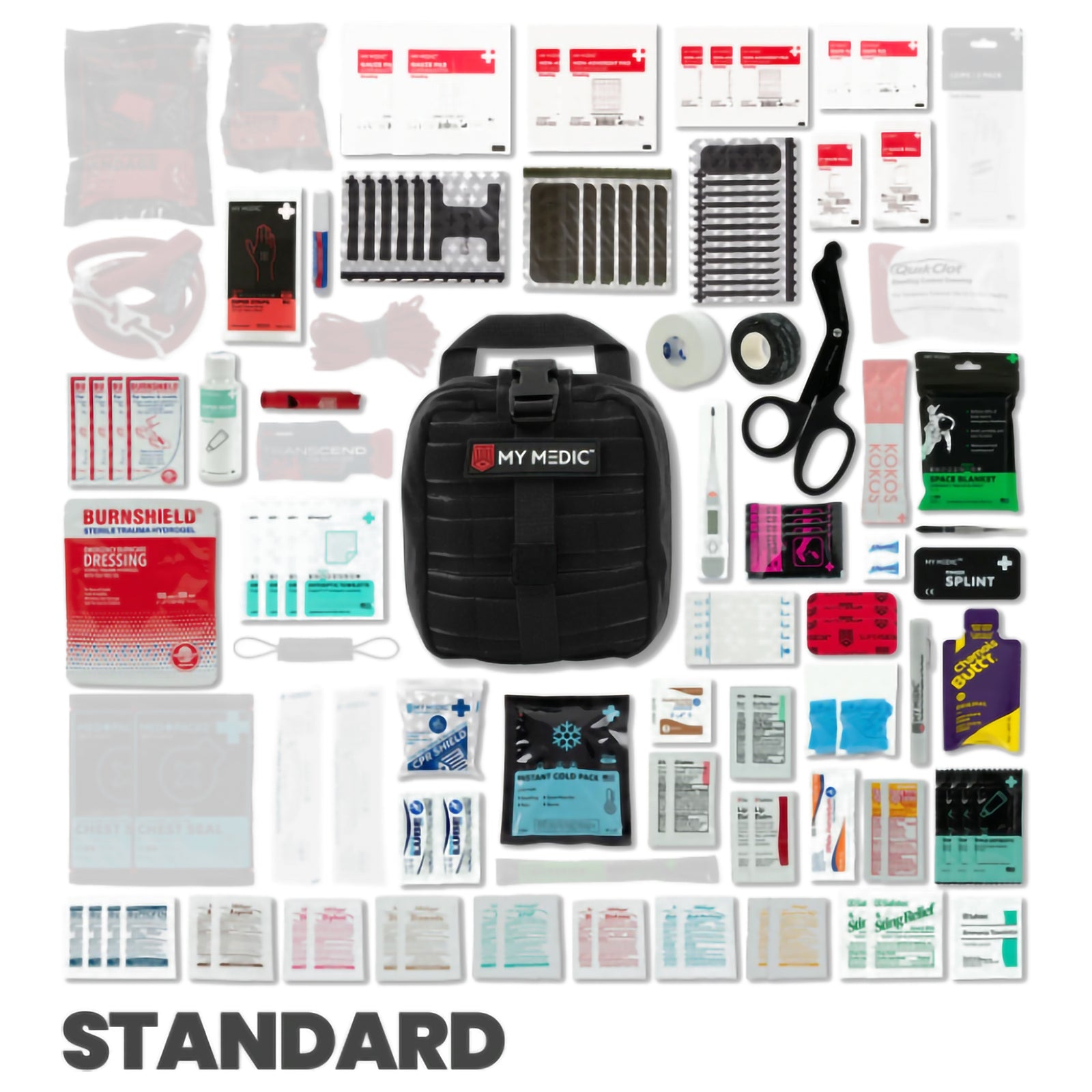 My Medic MYFAK Standard First Aid Kit in Black Nylon Bag
