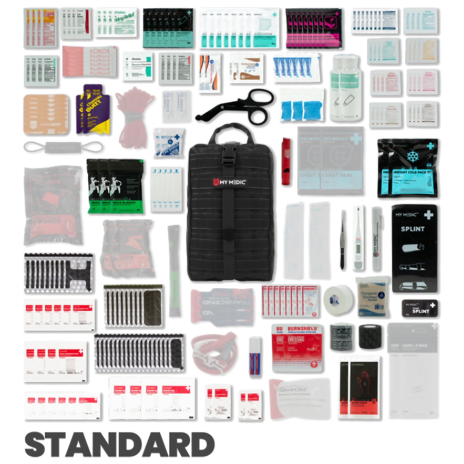 My Medic MYFAK Standard First Aid Kit in Black Nylon Bag