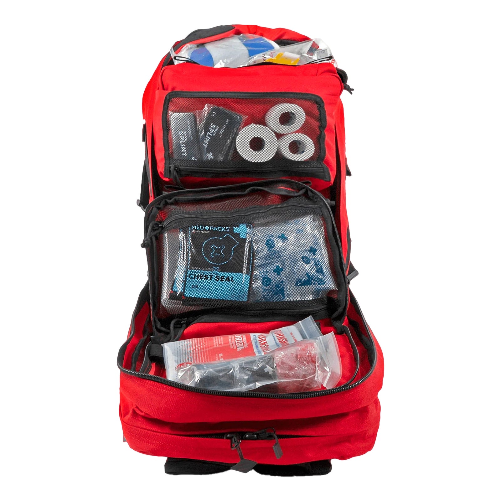 My Medic The MEDIC Pro First Aid Kit - 10 Person Red Nylon Backpack