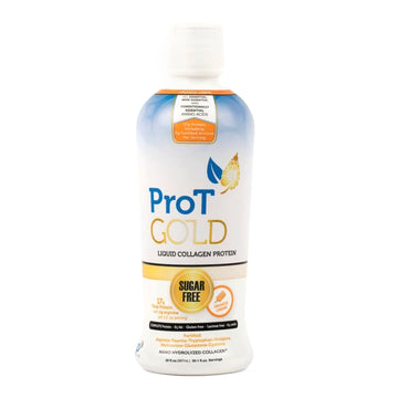 ProT Gold Liquid Collagen Protein Supplement Orange Crème 30 oz