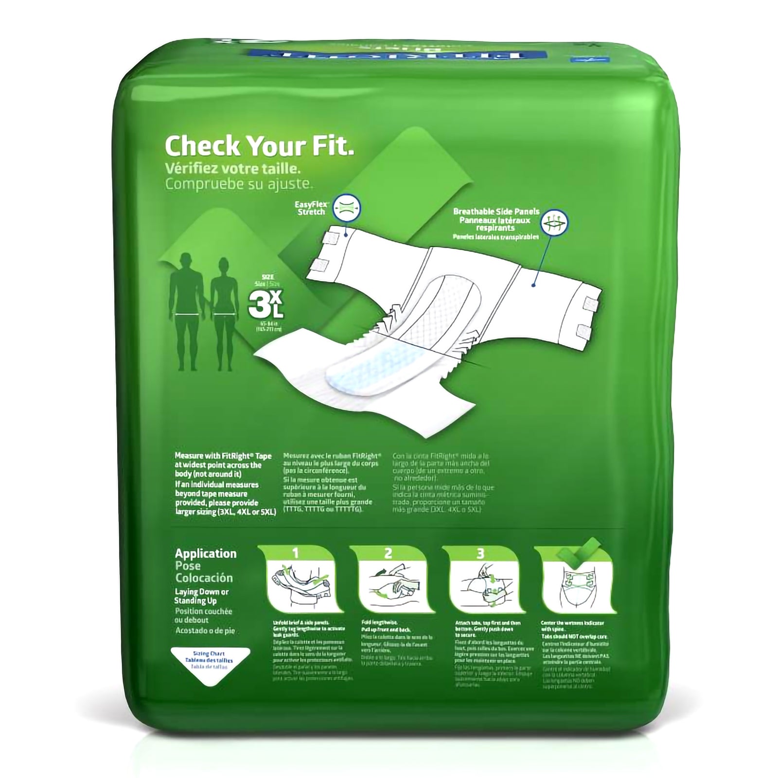 FitRight® Bariatric Adult Incontinence Briefs - 3X-Large