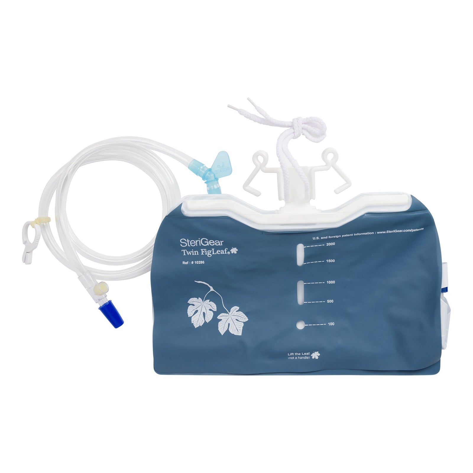 Urinary Drain Bag with Anti-Reflux Valve, 2,000 mL