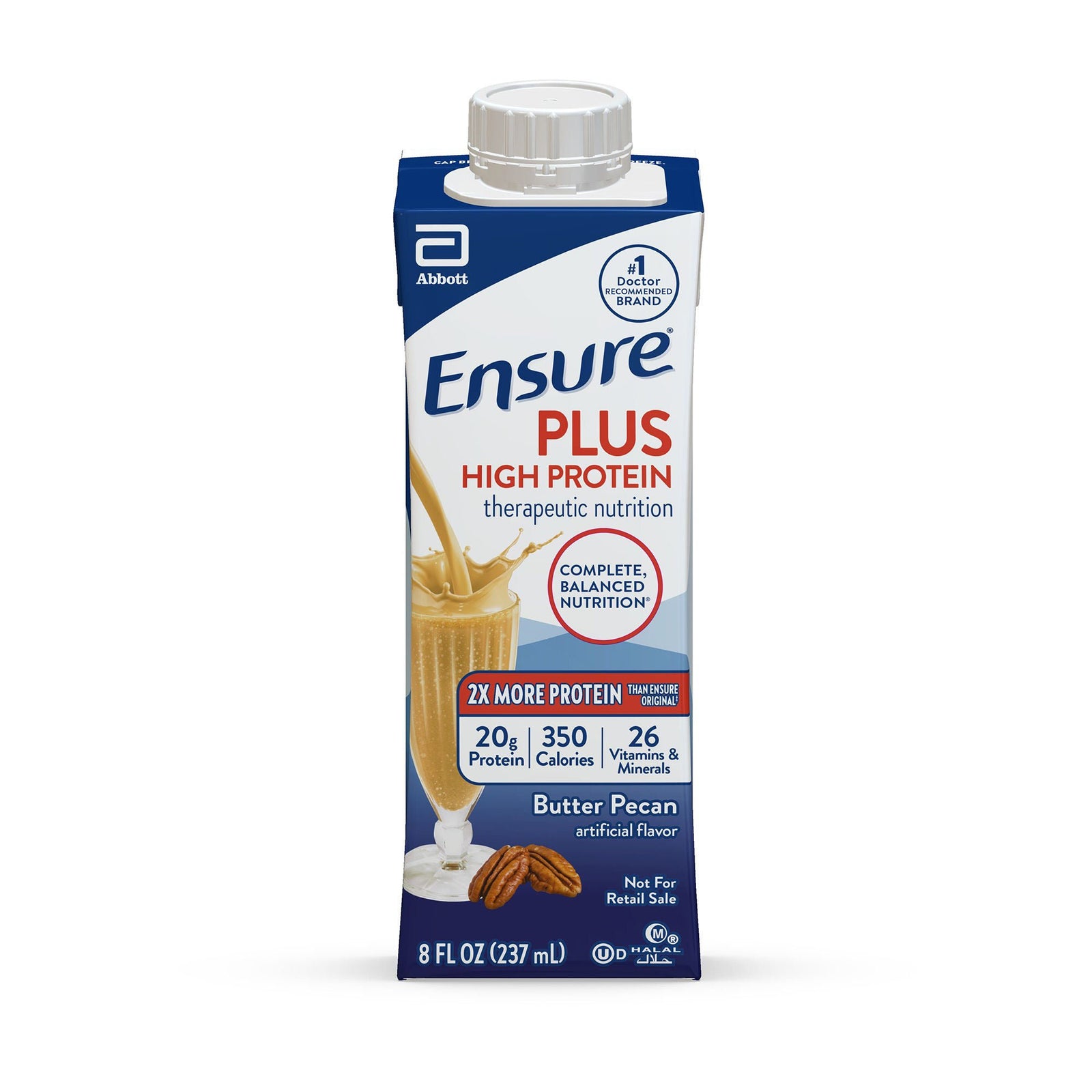 Ensure Plus High Protein Butter Pecan Nutrition Shake, 8 fl oz