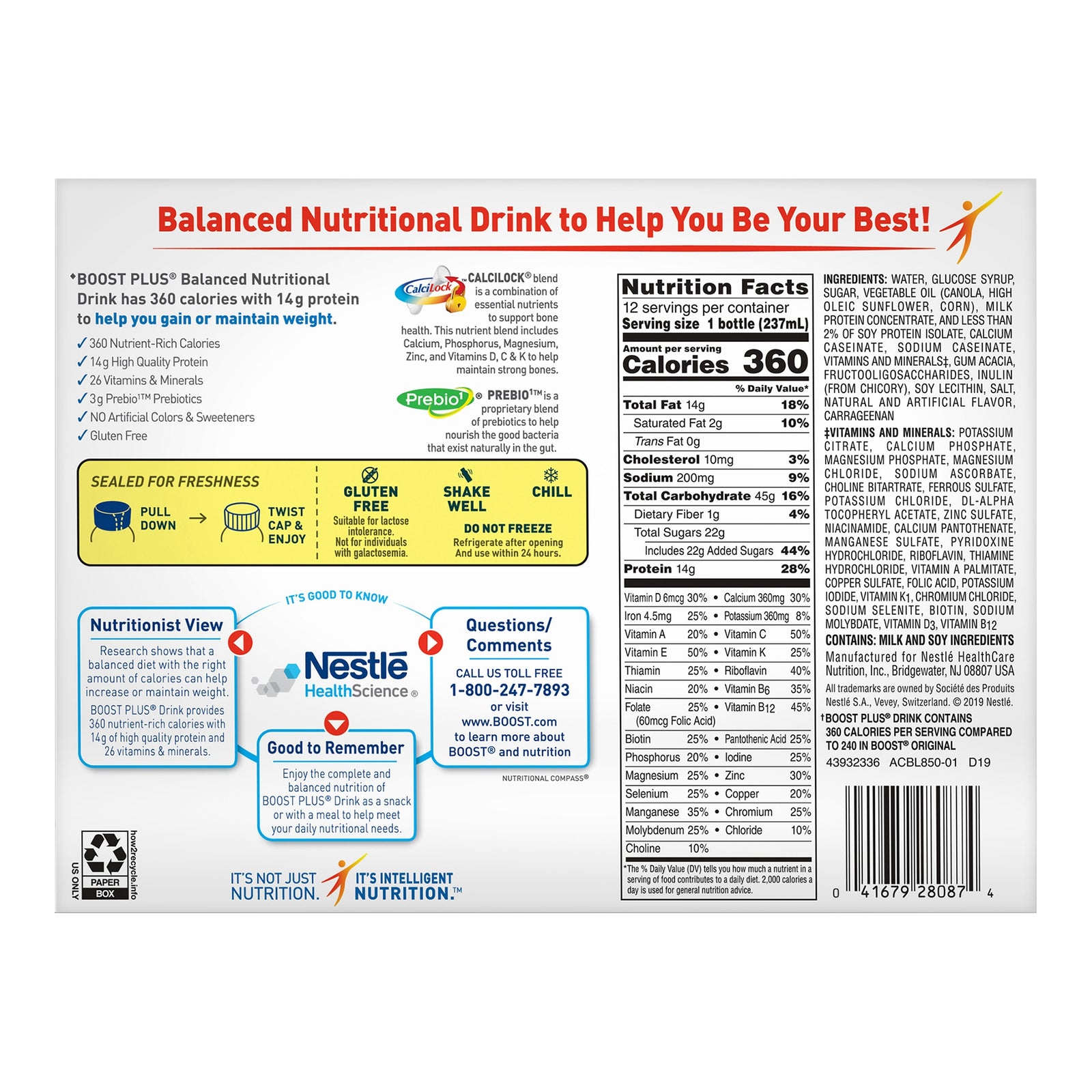Boost Plus® Oral Nutritional Supplement