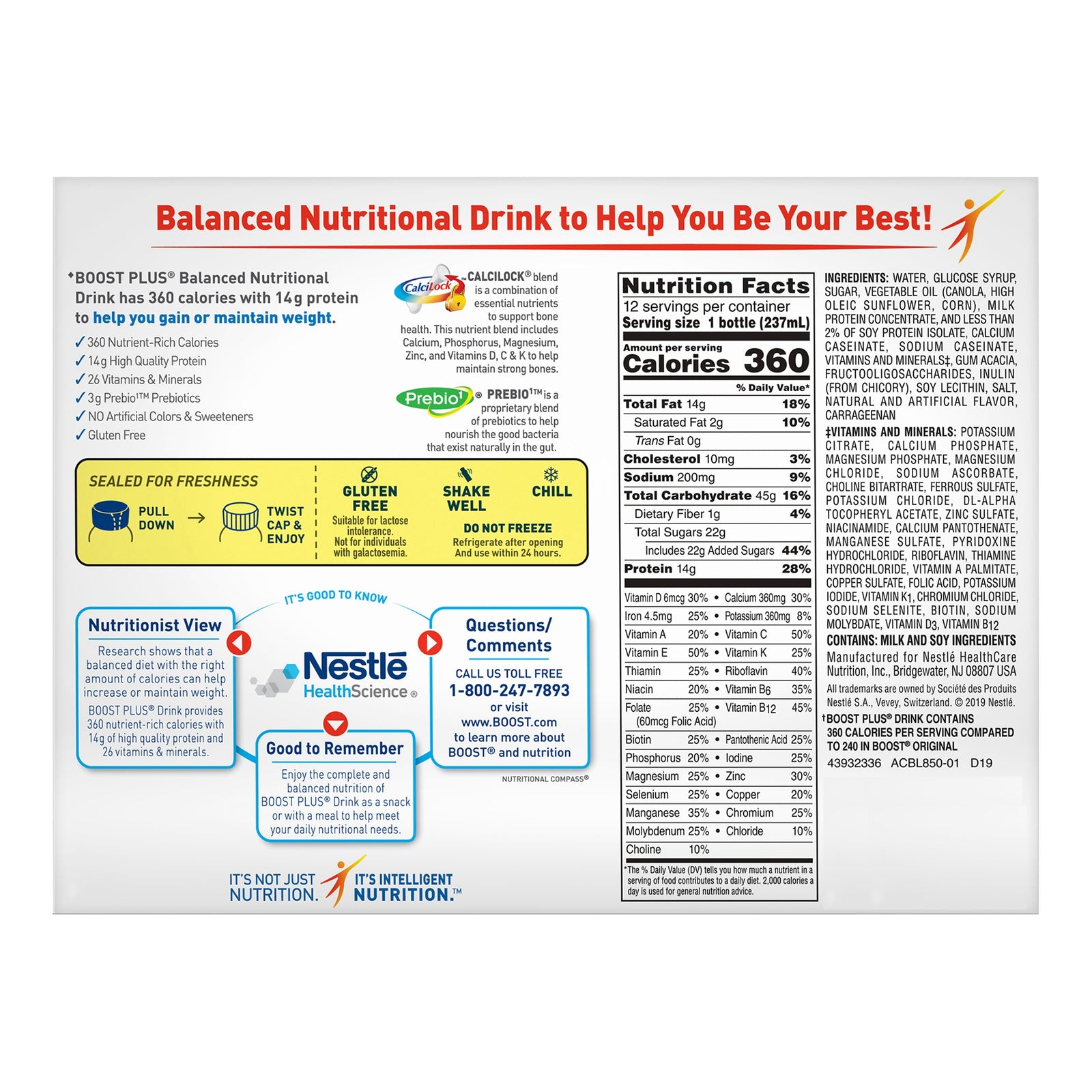 Boost Plus® Oral Nutritional Supplement