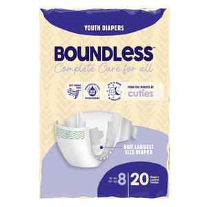 First Quality Cuties Boundless Youth Diaper, Size 8 image