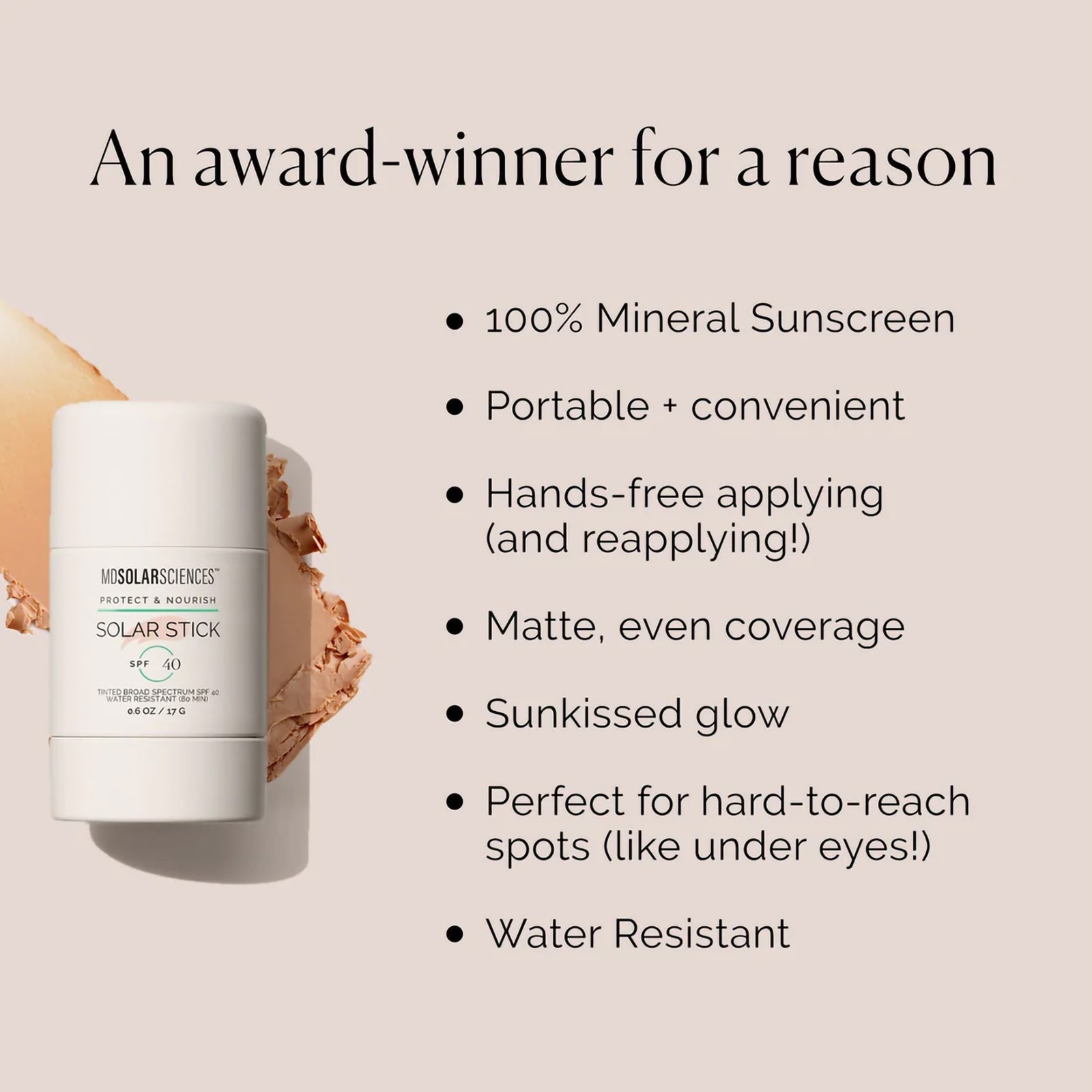 MDSolarSciences Tinted Solar Stick SPF 40 Sunscreen