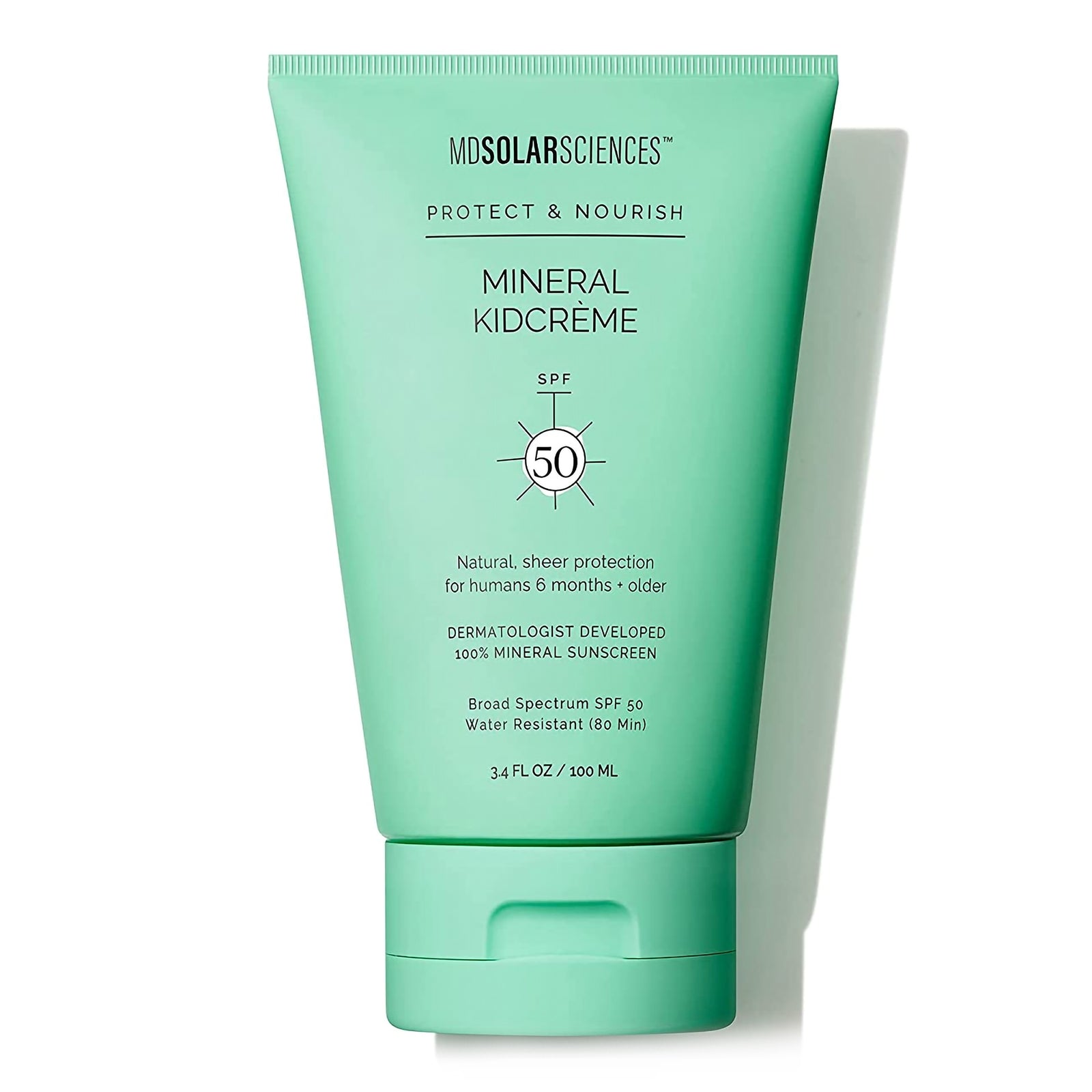 MDSolarSciences Mineral KidCrème SPF 50 Sunscreen Cream 3.4 oz Tube