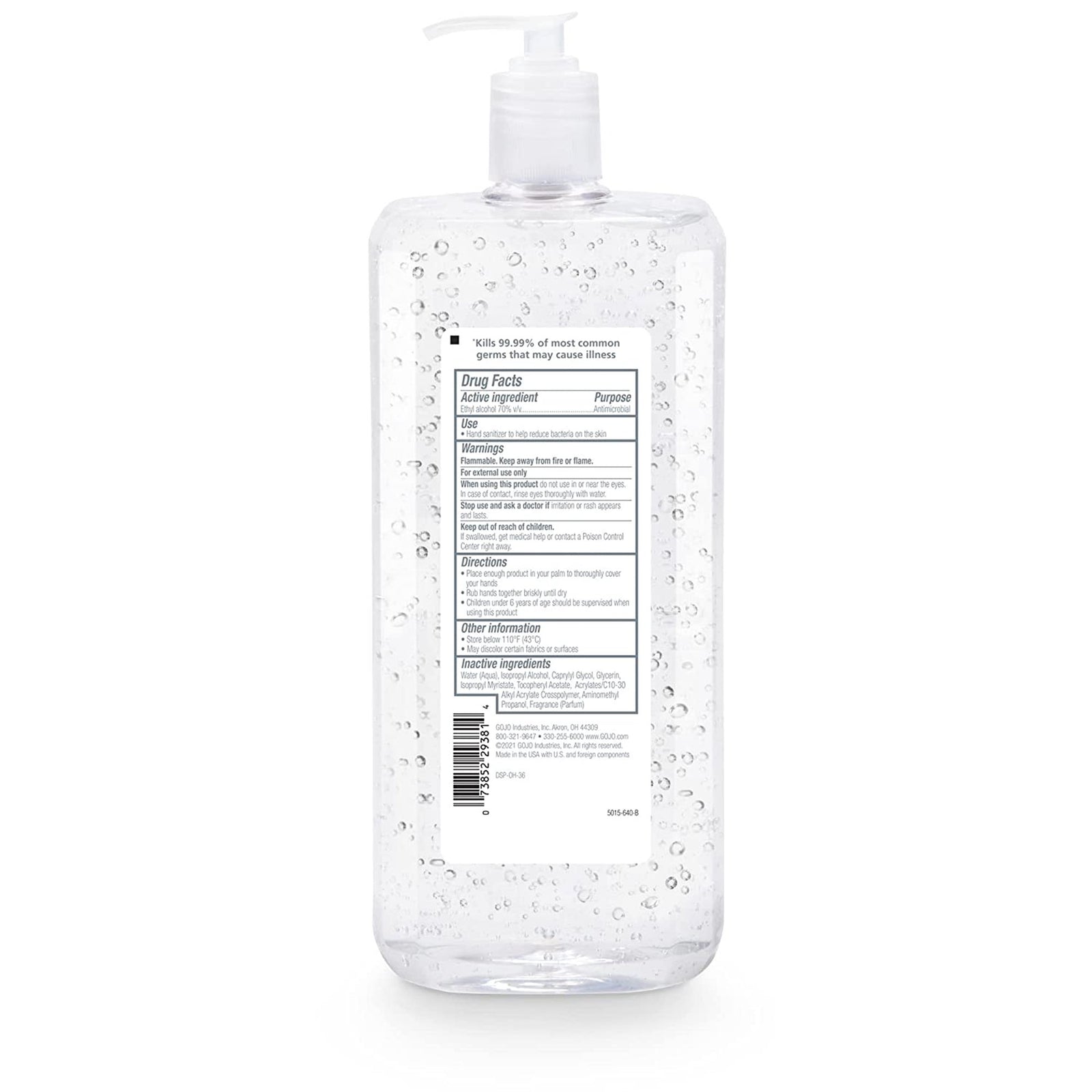 Purell® Advanced Hand Sanitizer Gel 1.5 Liter Pump Bottle