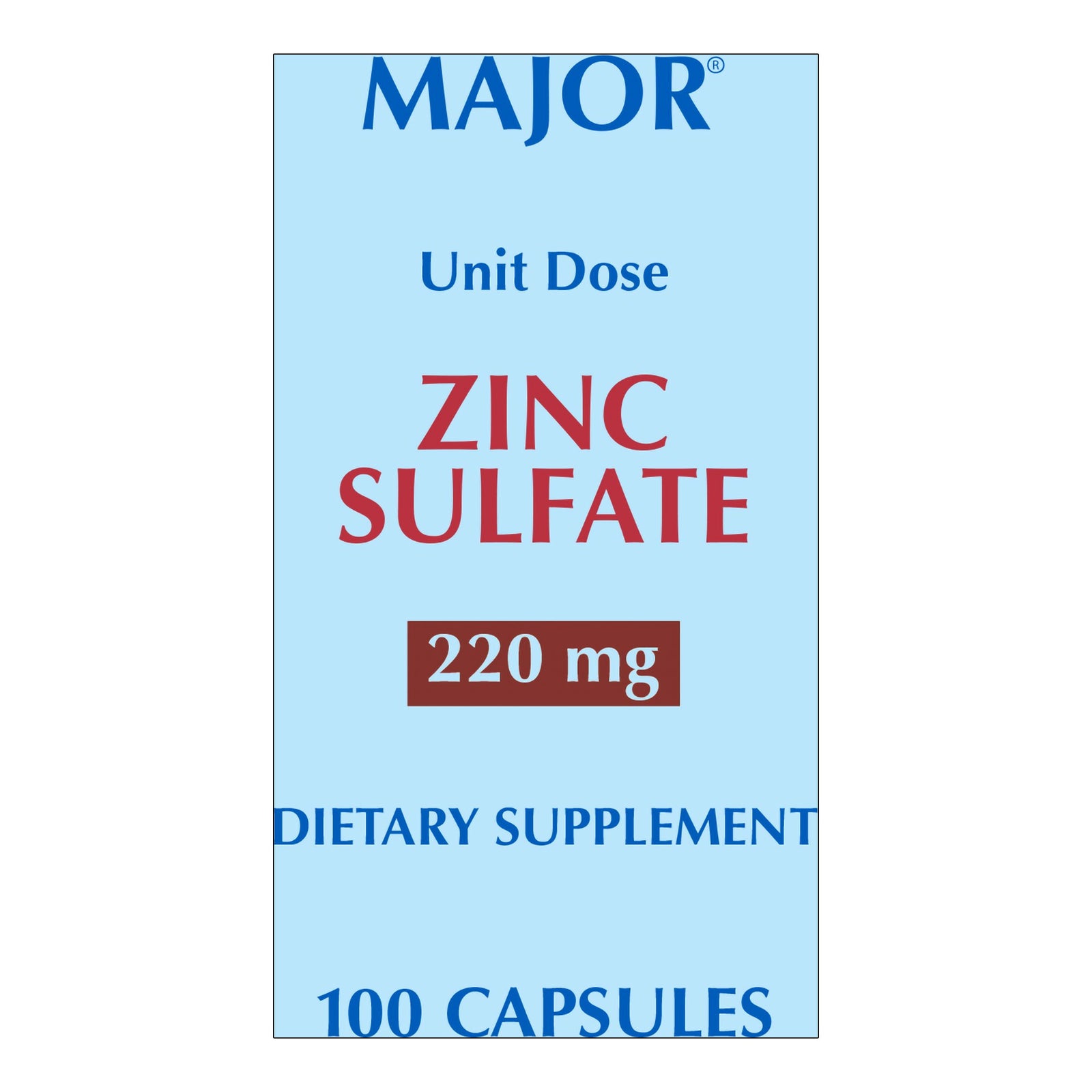 Zinc Sulfate Mineral Supplement Capsules