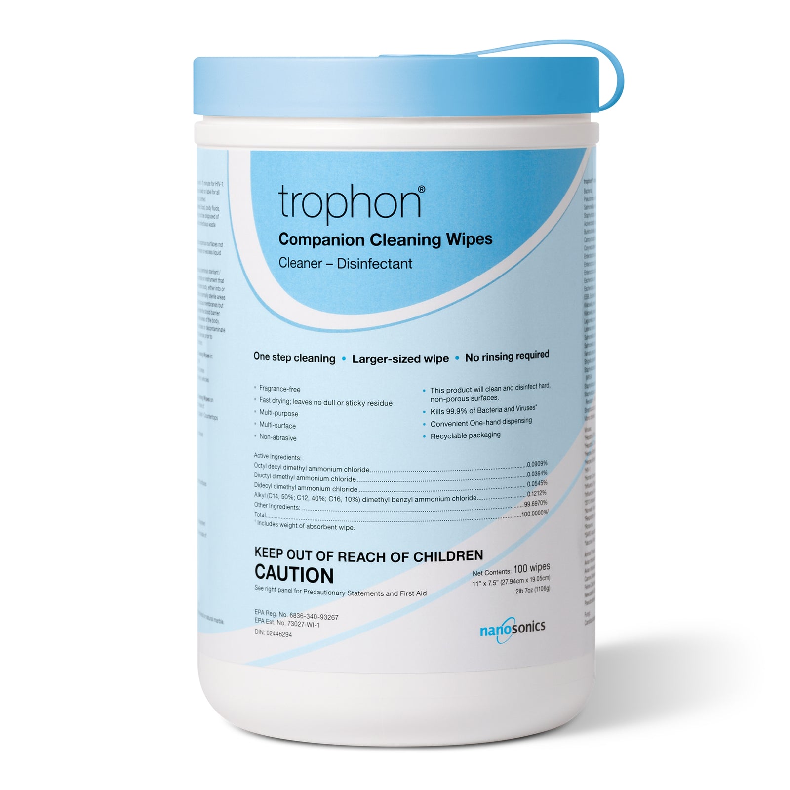 trophon® Cleaning Wipes for trophon®2 Ultrasound Probe