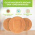 Waterproof Adhesive Spot Bandage Tru-Colour® Fabric Olive Sterile