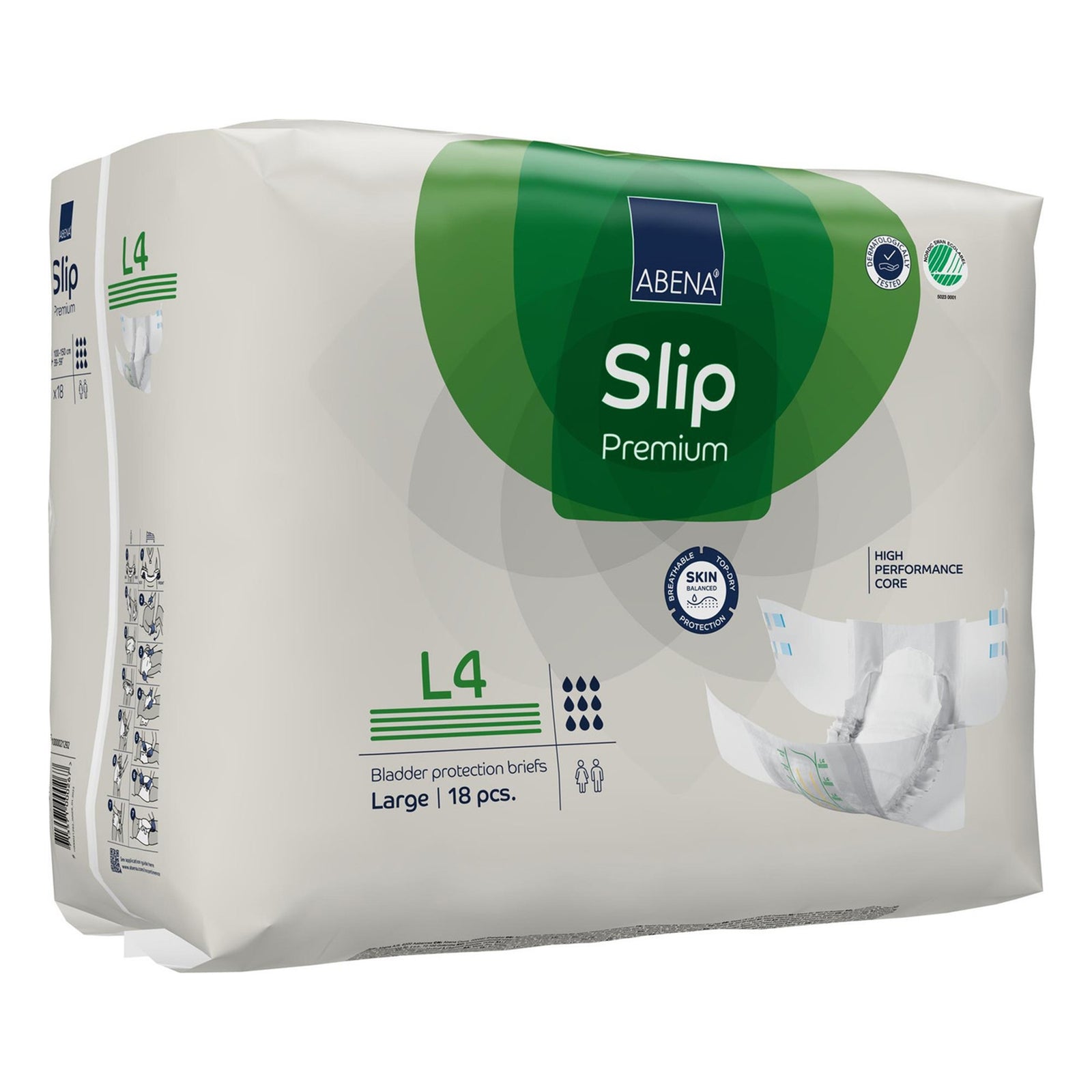 Abena Slip Premium Adult Incontinence Briefs - Size L0/LG (Case of 104)