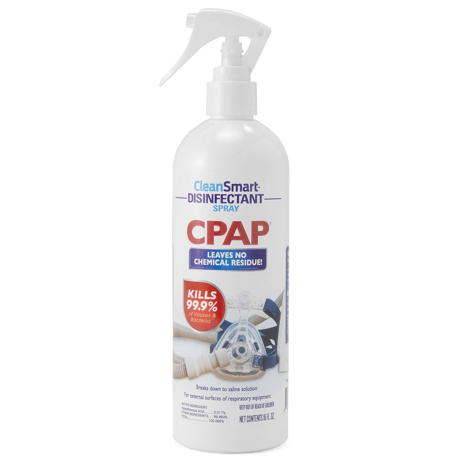 CleanSmart™ CPAP Disinfectant Spray 16 oz Pump Bottle (Case of 6)