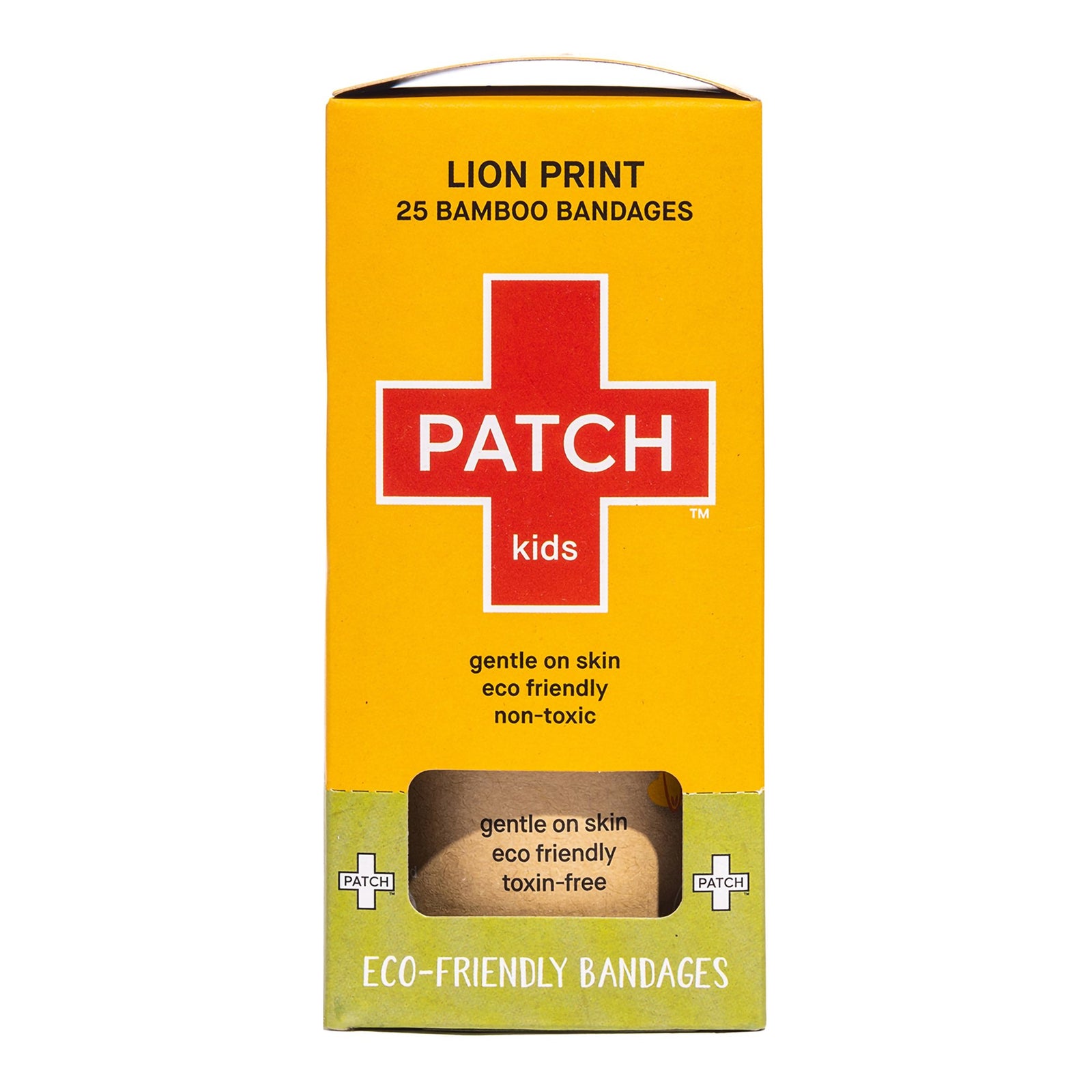 Patch Kids Bamboo Adhesive Strips - Lion Design 3/4 x 3 Inch Sterile