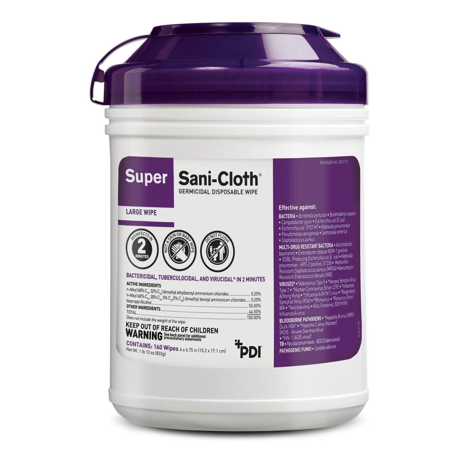 Super Sani-Cloth Germicidal Disposable Wipes