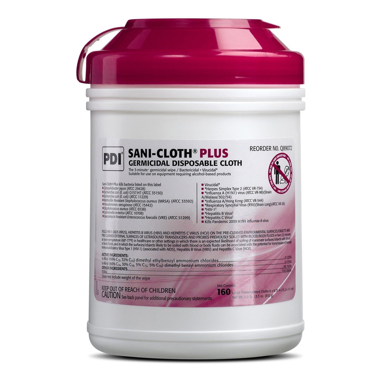 Sani-Cloth Plus Germicidal Disposable Wipes