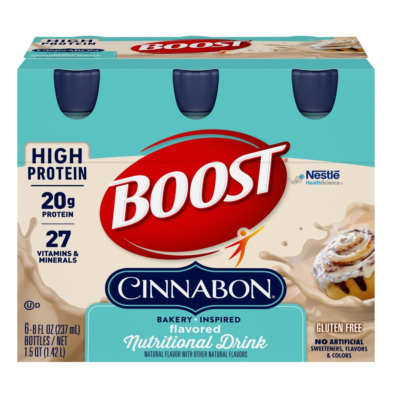 Boost High Protein Cinnabon Flavor Liquid 8 oz. Bottle