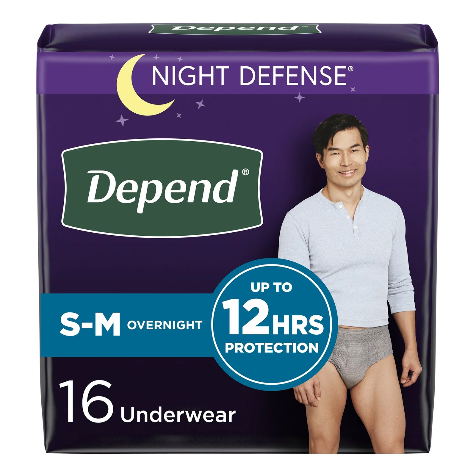 Depend Night Defense Pull On Absorbent Underwear