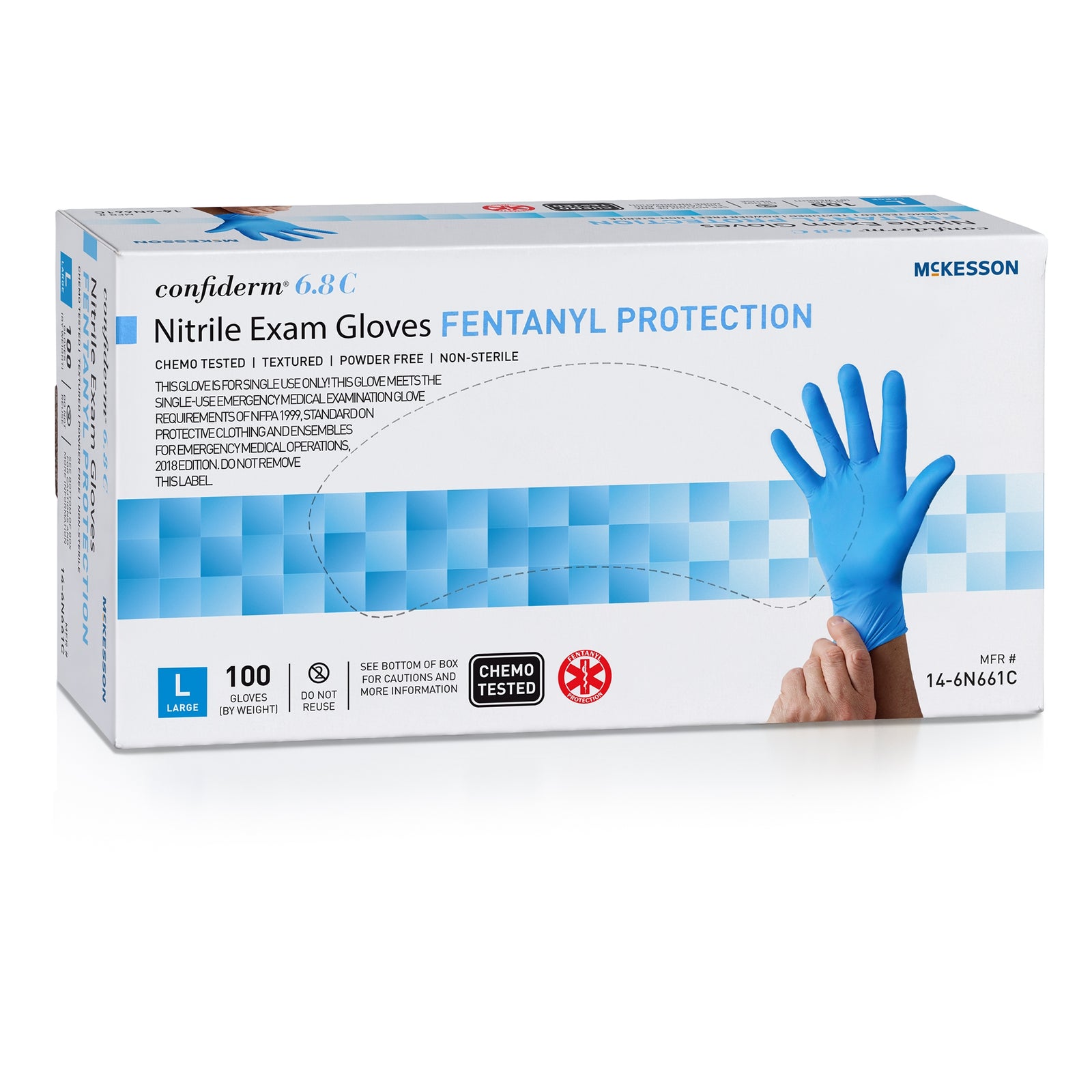 McKesson Confiderm® 6.8C Nitrile Exam Gloves