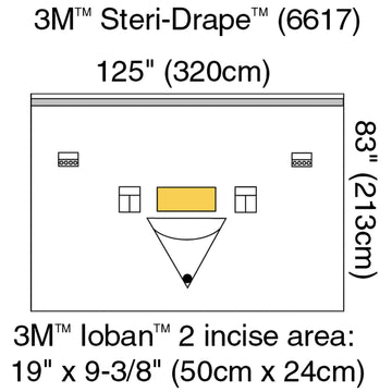 3M™ Steri-Drape™ Isolation Drape with Incise and Pouch