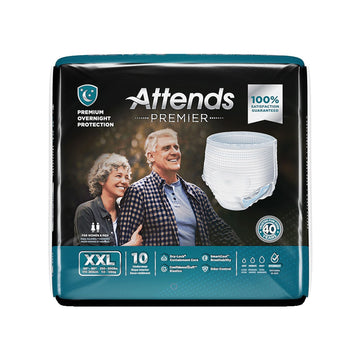 Attends Premier Pull On Absorbent Underwear with Tear Away Seams - 2X-Large Heavy Absorbency