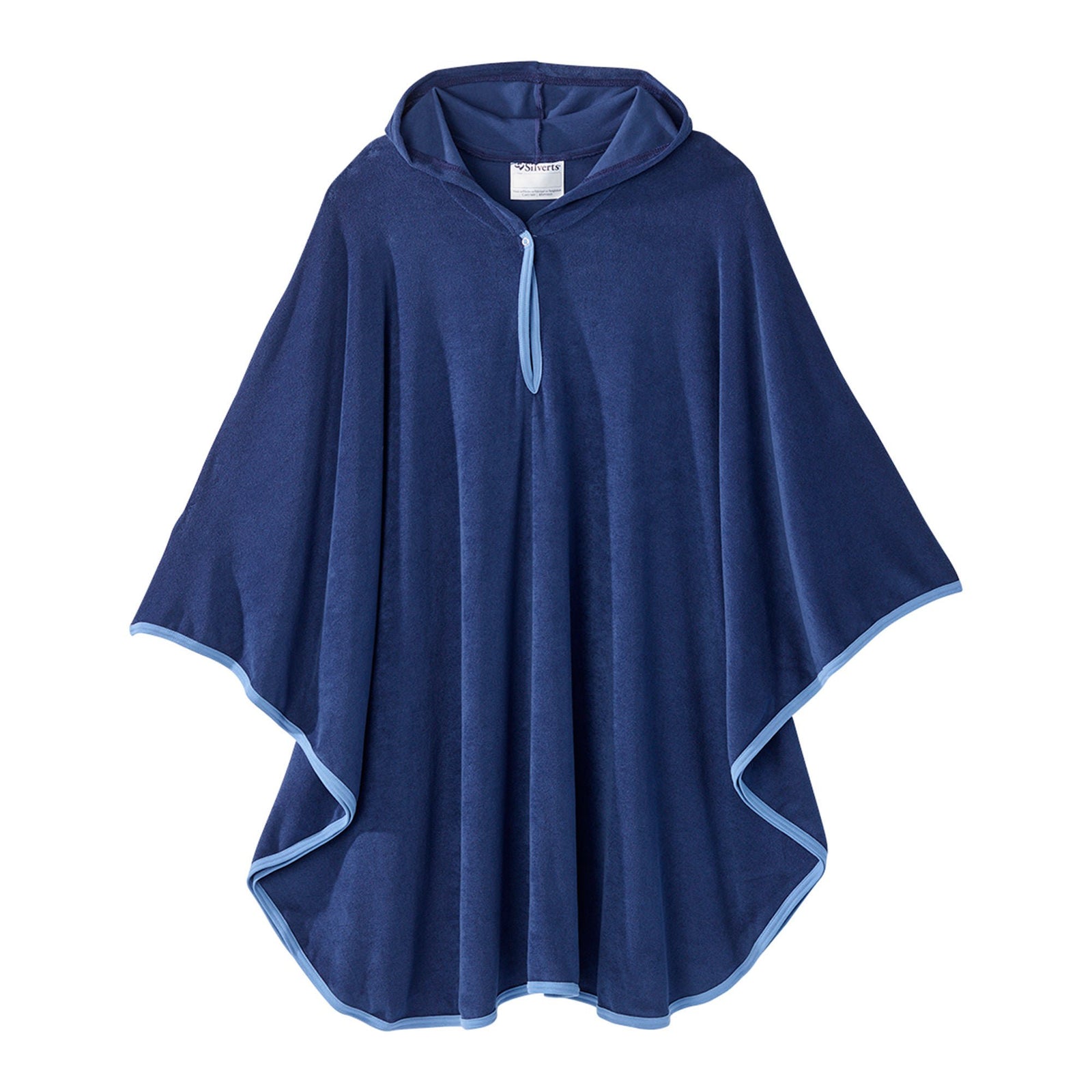 Silverts Adaptiv Shower Terry Cape, Navy, One Size