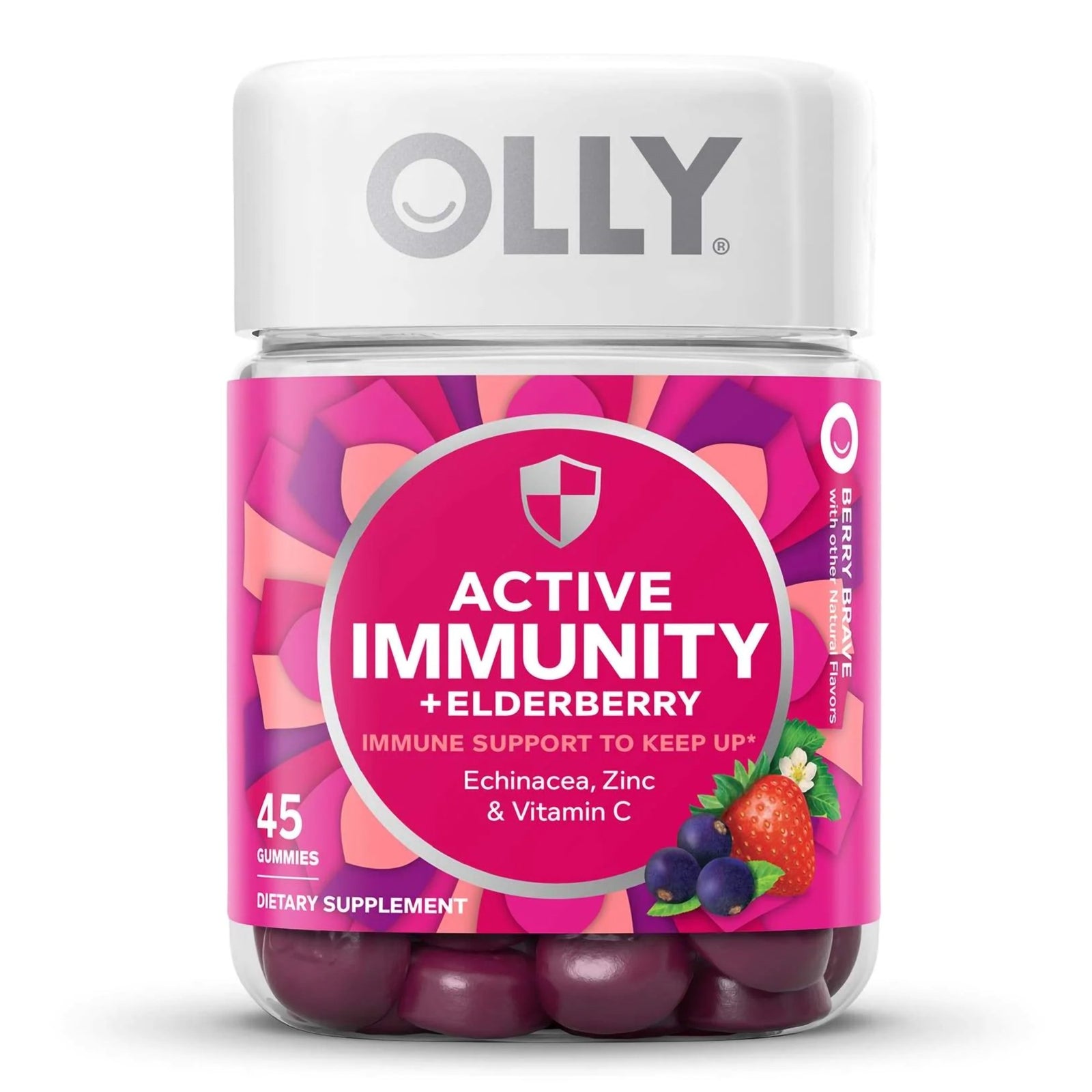 OLLY Active Immunity+Elderberry Dietary Supplement Gummies
