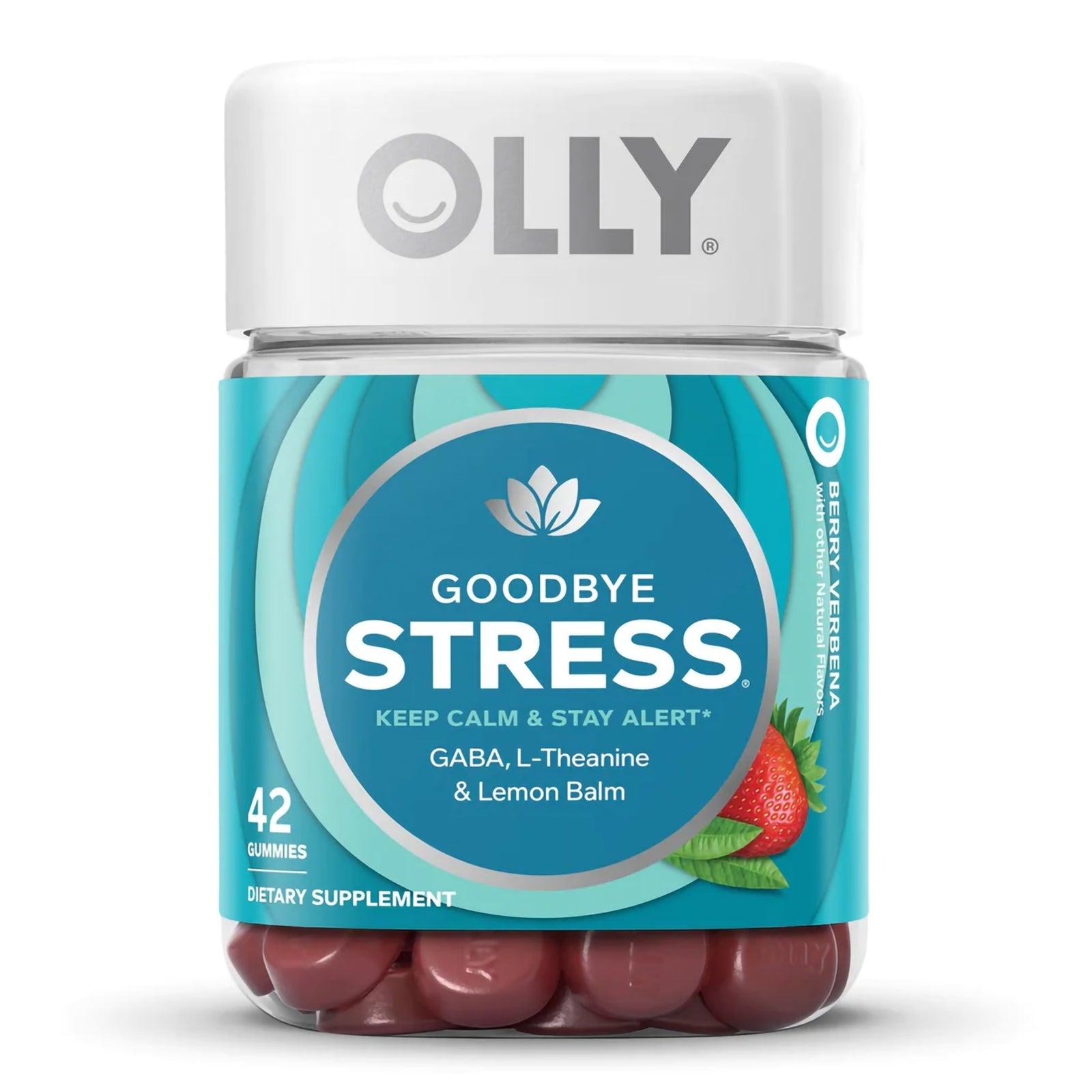 OLLY Goodbye Stress GABA/L-Theanine/Lemon Balm Extract Gummies