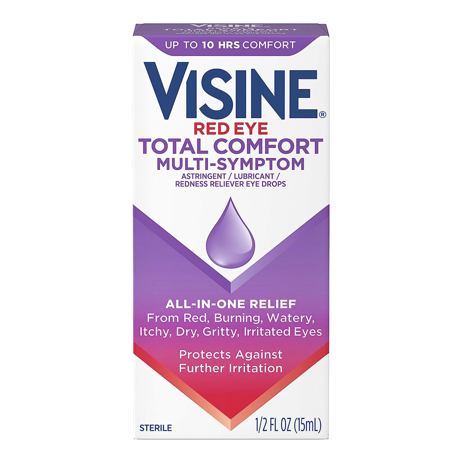 Visine Red Eye Drops for Redness Relief 0.5 oz.