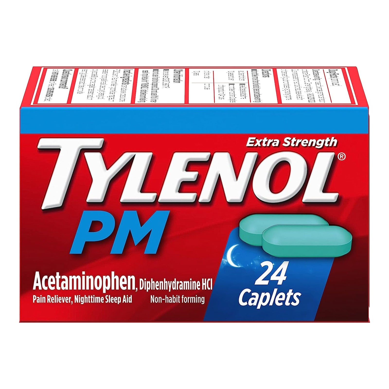 Tylenol PM Night Time Pain Relief Capsules 500 mg