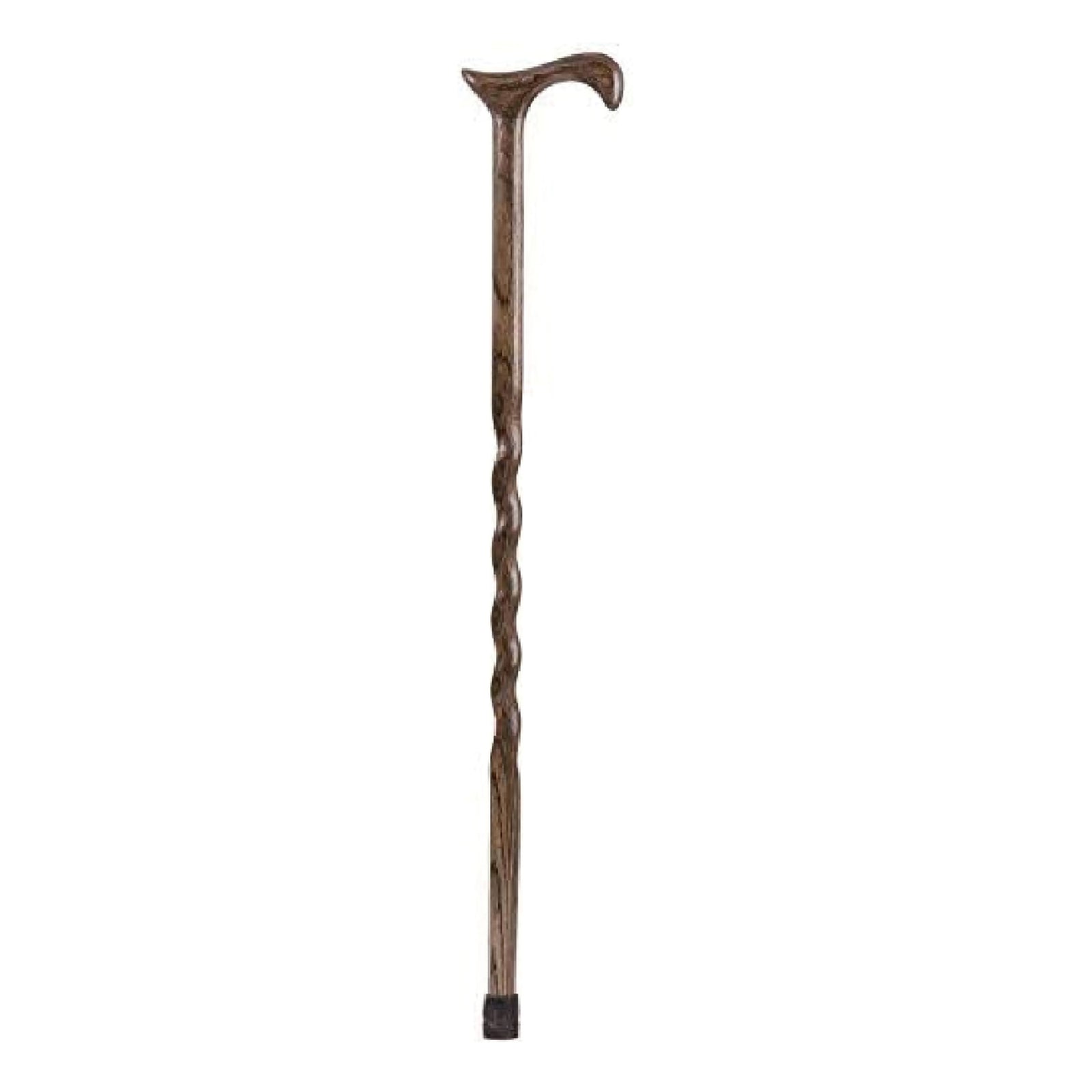 Brazos Twisted Wood T-Handle Cane 37 Inch